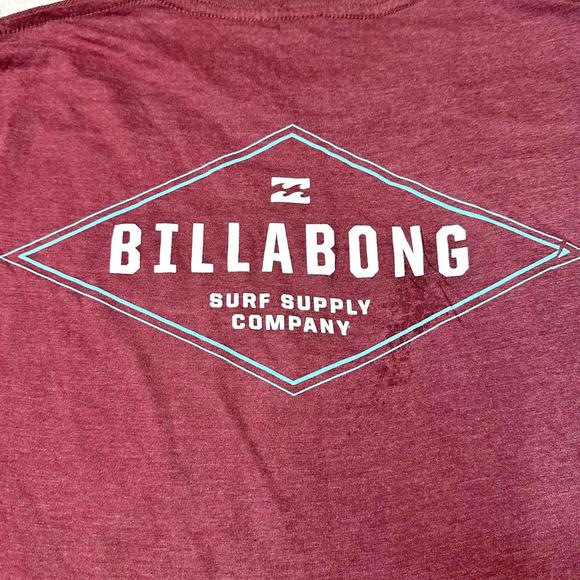 NWOT Billabong Vista Short Sleeve T-Shirt Burgundy Men’s M - Picture 6 of 8